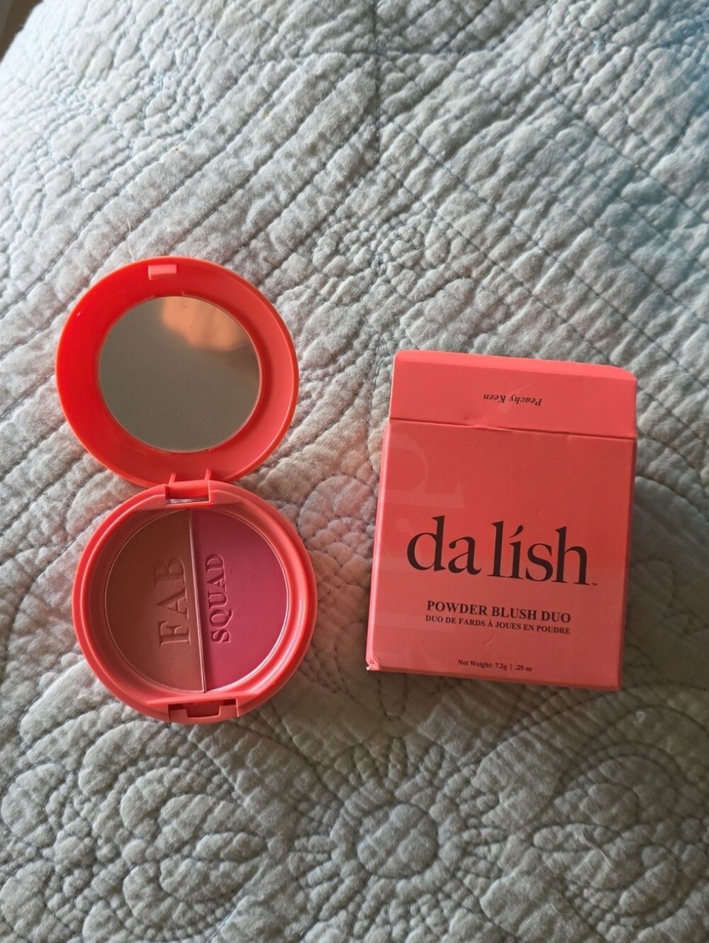 Brand new da lish Cosmetics Powder Blush Duo in Peachy Keen